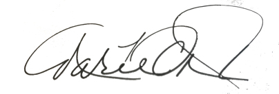 Marie Osmond signature