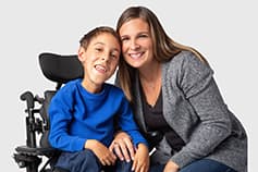 A child and his mom