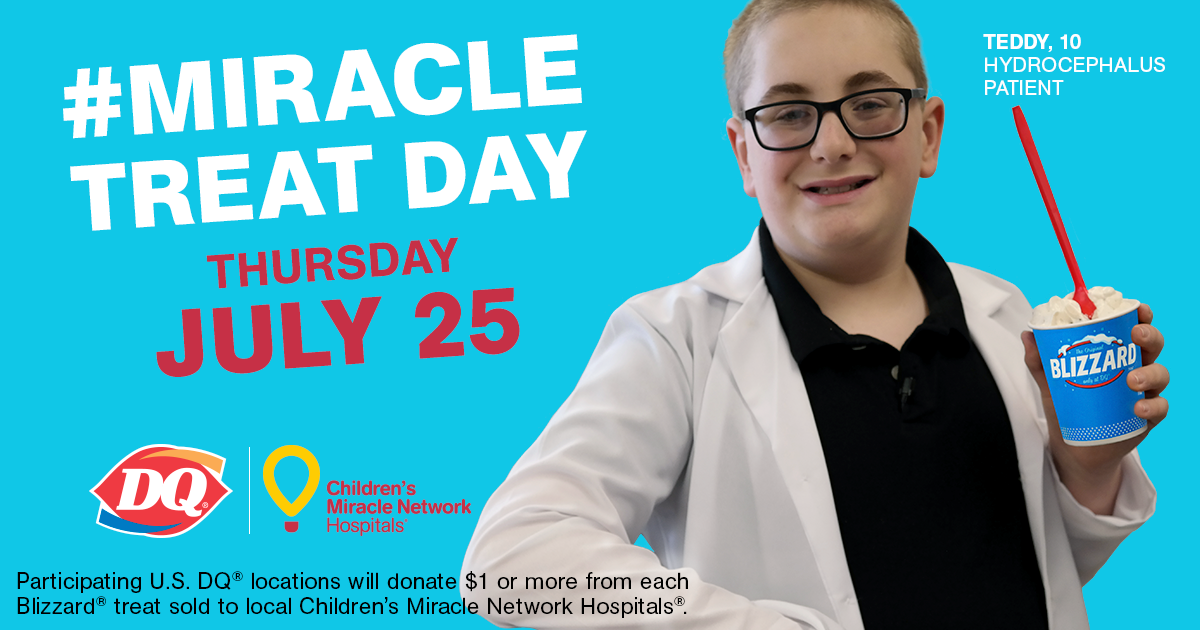 Miracle Treat Day is coming to Dairy Queen! Children's Miracle