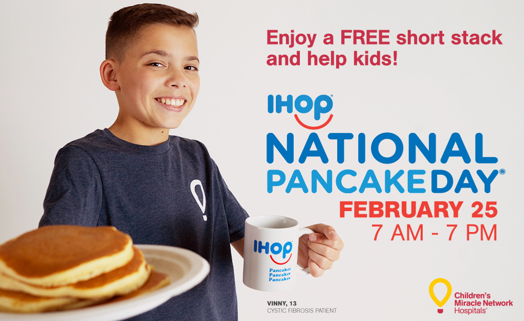 IHOP National Pancake Day Feb. 28 benefits Phoenix Children's