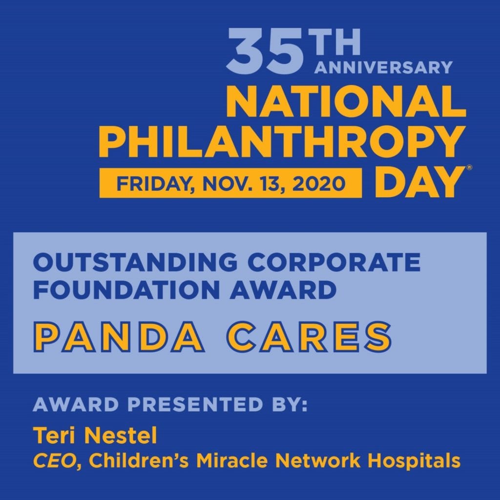 AFP honoring Panda Express Panda Cares for National Philanthropy Day