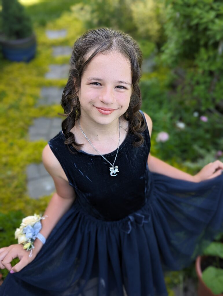 Emory on prom night