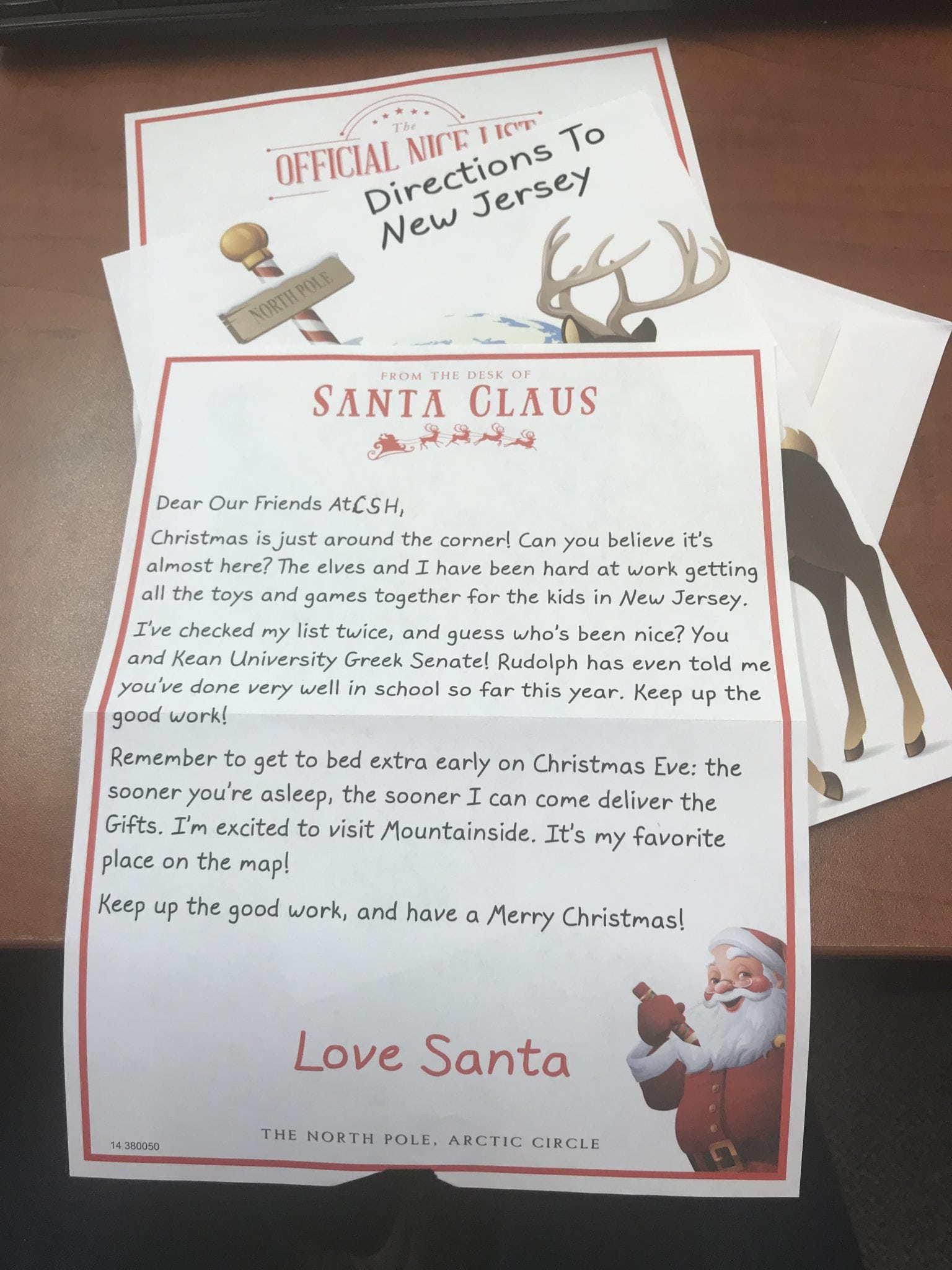 Letters from Santa – Children's Specialized Hospital