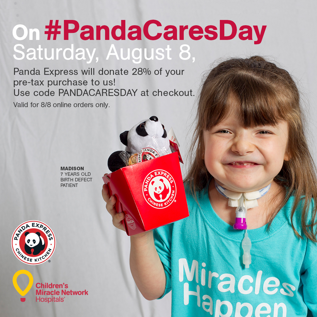 Celebrate Panda Cares Day with Panda Express on August 8 and help El