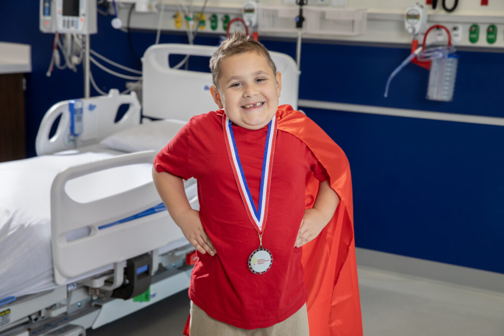 Ryan fought Leukemia at the Johns Hopkins All Children's Hospital Cancer & Blood Disorders Institute and is a CMNH (Children's Miracle Network Hospitals) Champion. Photo: Allyn DiVito/Johns Hopkins All Children's Hospital