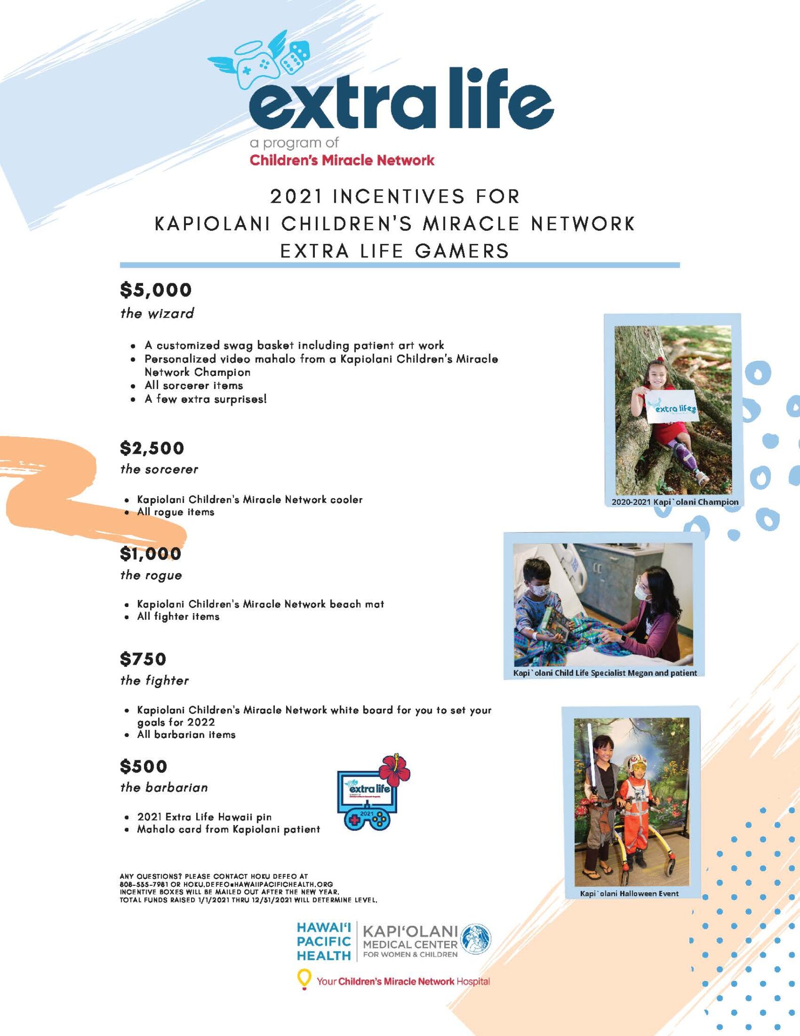 Extra Life Game Day is almost here! Kapi'olani Medical Center for