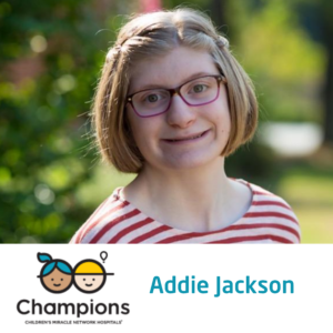 Photo of Addie Jackson, 2020 CMN Champion for PIedmont Columbus Regional