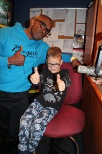 Earl David Reed with Miracle Child Everest