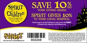 Spirit of Halloween coupon