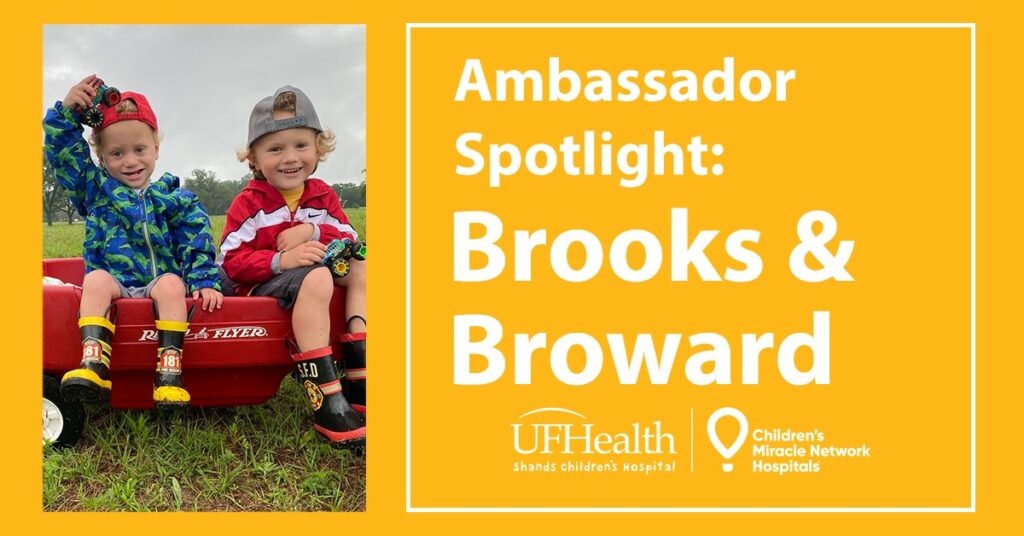 Ambassador Spotlight graphic for Brooks and Broward Roberts.