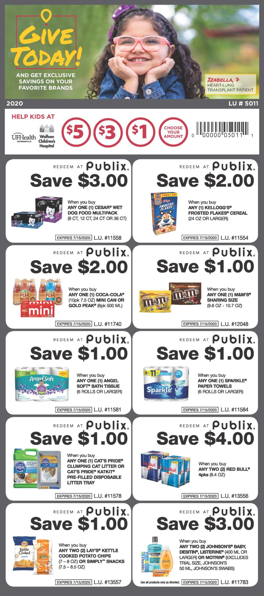 Publix customers donate to change kids’ health – Publix Super Markets, Inc.
