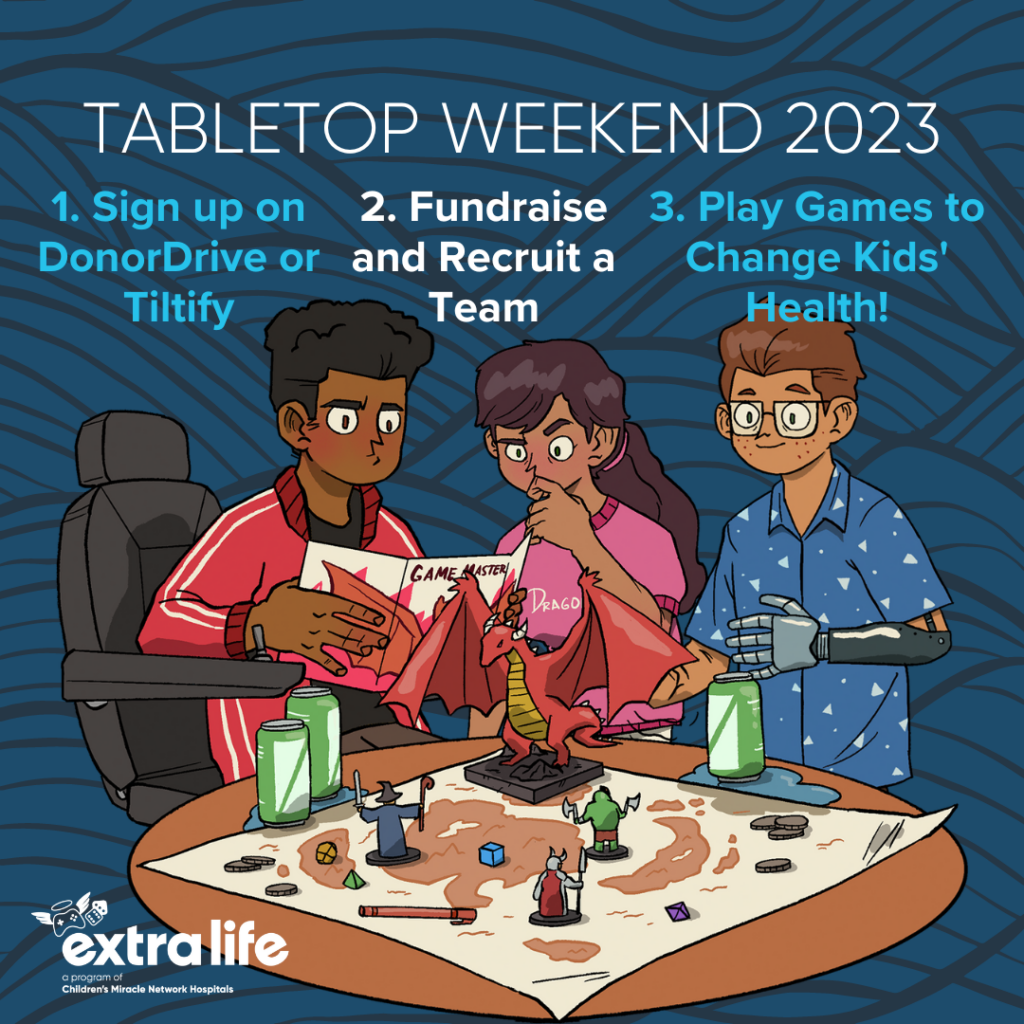 Community Spotlight Tabletop Weekend! Extra Life