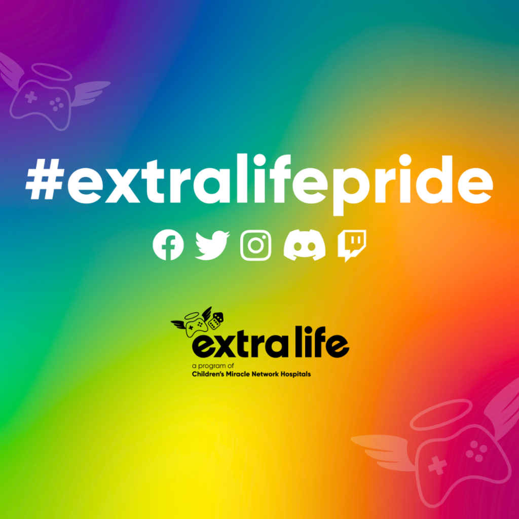 #extralifepride graphic