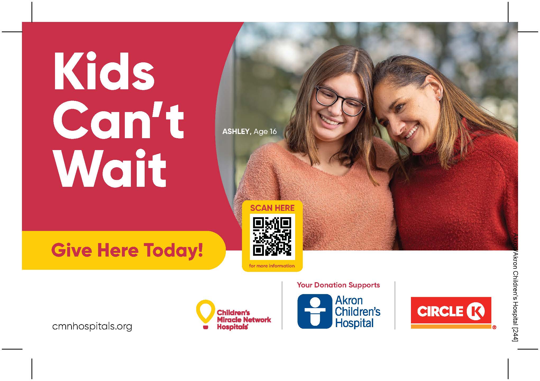 THANK YOU CIRCLE K! FROM AKRON CHILDREN’S HOSPITAL! Akron Children's