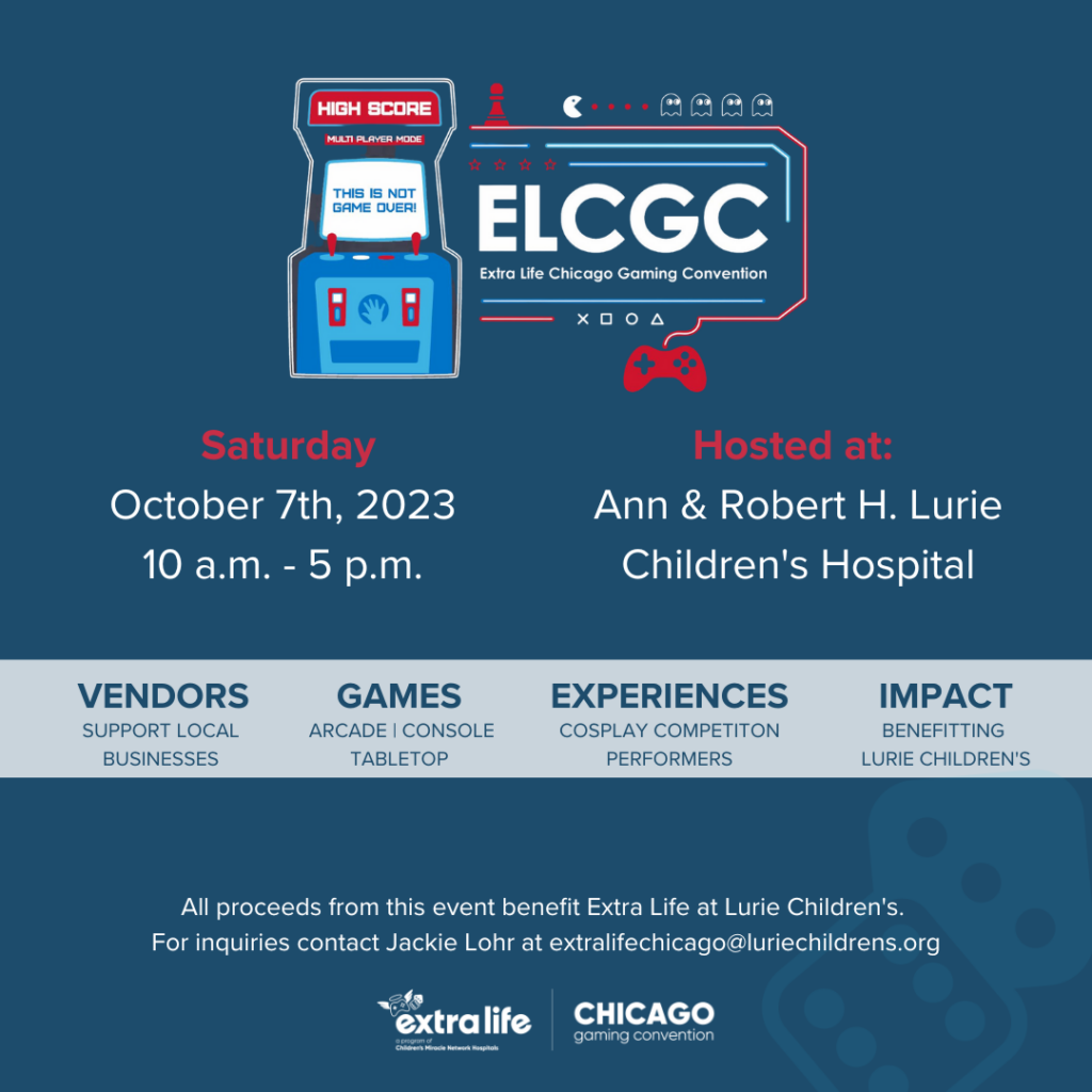Join Us at Extra Life Chicago Gaming Convention! – Ann & Robert H