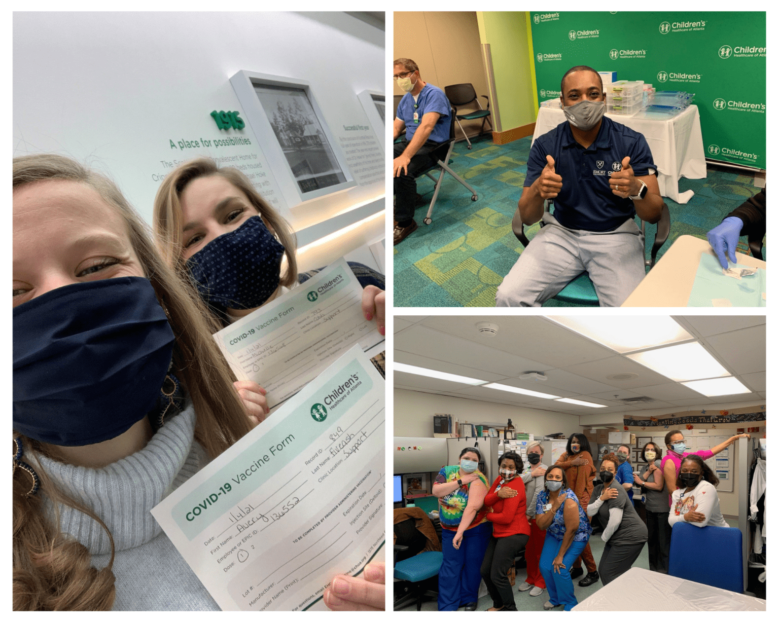 Children’s Healthcare of Atlanta Employees Receive COVID19 Vaccine